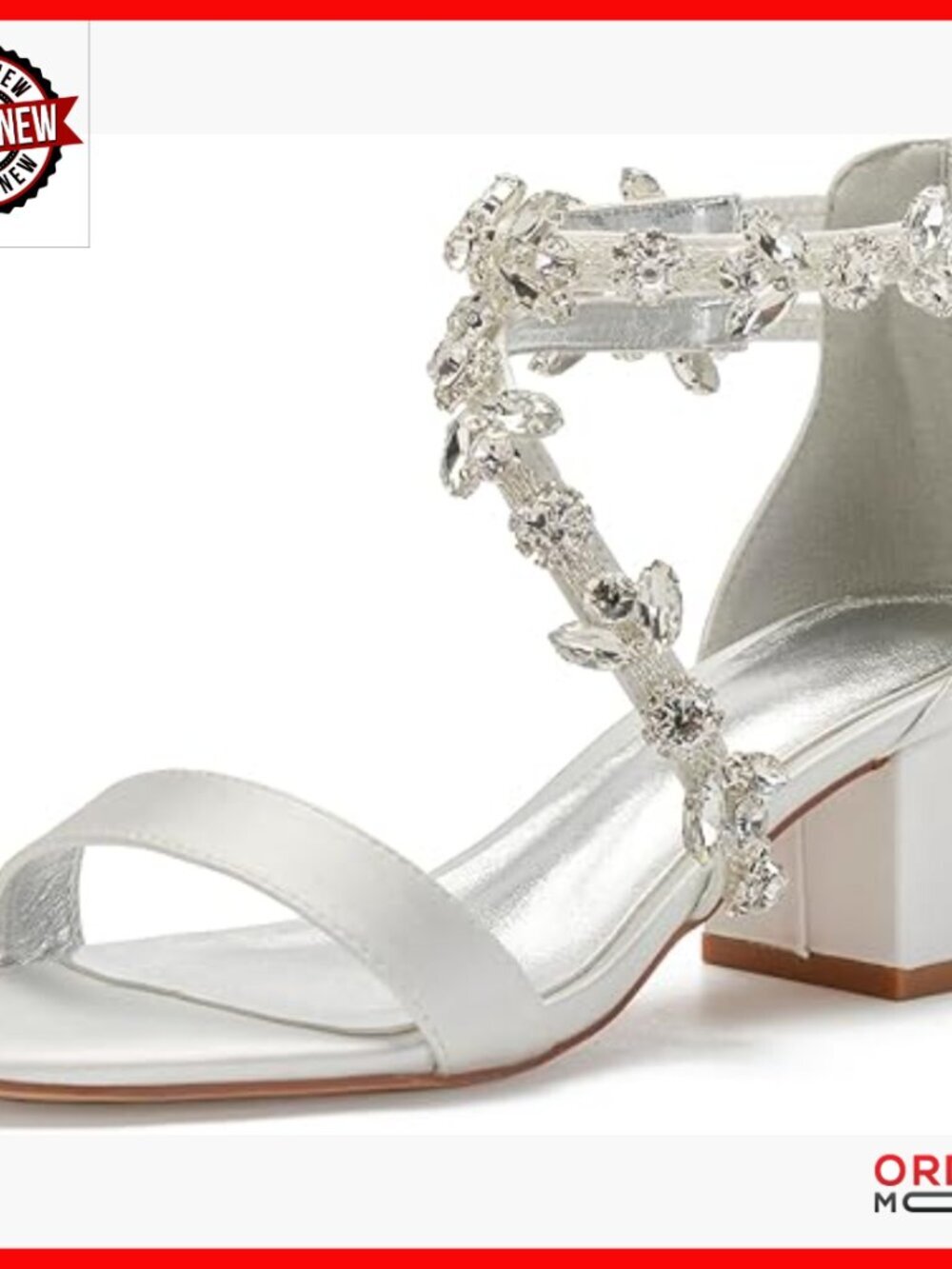 Low Block Heel Sandals Chunky Ankle Strap Wedding Dress Shoes Comfortable Pump